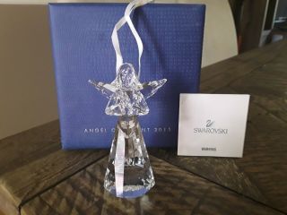 Swarovski Crystal Angel Ornament 2015 W/box