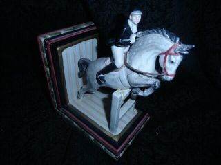 Rare Vintage Fitz & Floyd Classics Equestrian Horse Bookend Read -