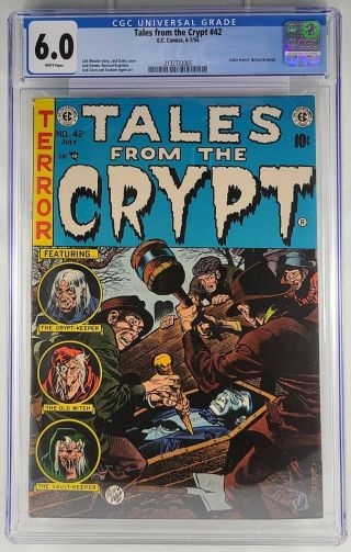Tales From The Crypt 42 Cgc 6.  0 White Pages Pre Code 1954 Ec Comics