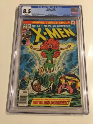 X - Men 101 Cgc 8.  5 1976 White Pages 1st Appearance Of Phoenix
