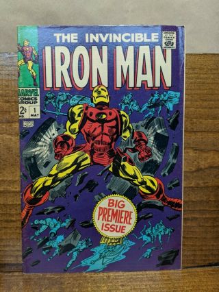 Invincible Iron Man 1 (marvel,  May 1968) Archie Goodwin Gene Colan Origin Key