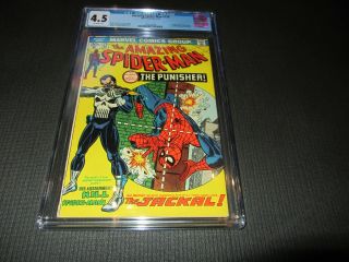 Spider - Man 129 Cgc 4.  5 Vg,  1st App.  Of The Punisher (marvel 1974)