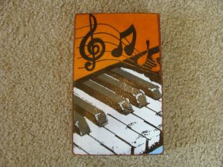 Houston Llew Spiritiles Glass On Copper Block Life Is Like A Piano No.  003