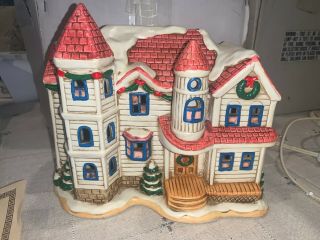 Lefton Colonial Christmas Village Victoria House With Deed 07335 From 1989