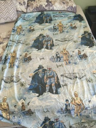 Vintage 1979 Star Wars Empire Strikes Back Twin Bed Sheet Set
