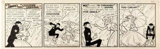 Al Capp,  Fearless Fosdick Daily Comic Strip Art,  1957