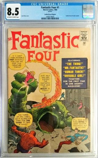 Fantastic Four 1 (golden Record Reprint - 1965) Cgc 8.  5 2085018005