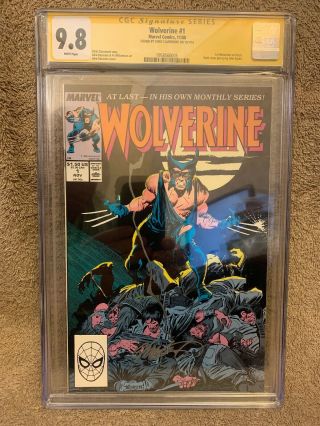 Wolverine 1 1988 Cgc 9.  8 Ss Signed By Chris Claremont 1st Patch Nm,