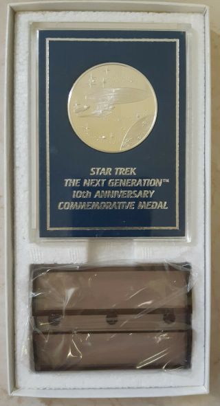 Franklin Star Trek Next Generation 10th Anniversary Commemorative Medal
