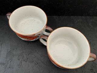 2 D.  H.  Holmes Soup Mug Bowl Crab Chowder Gumbo French Onion Handled Vtg Japan 2