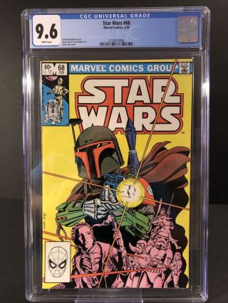 Cgc 9.  6 Star Wars 68 Classic Boba Fett Cover White Pages (rc)