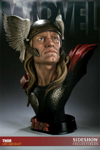 Thor Sideshow 1:1 Life - Size Bust Marvel Avengers,  Missing Thor Letters