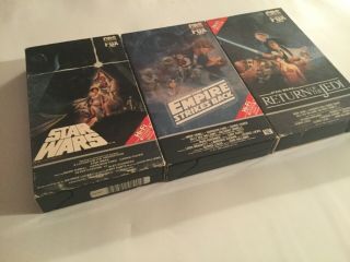 Vintage Star Wars VHS Trilogy Tapes - CBS Fox Red Label Versions 2