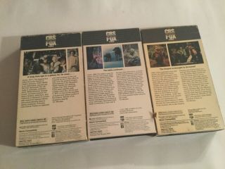 Vintage Star Wars VHS Trilogy Tapes - CBS Fox Red Label Versions 3
