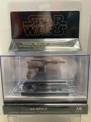 Master Replicas Star Wars Han Solo Blaster.  33 Scale Blaster Tesb