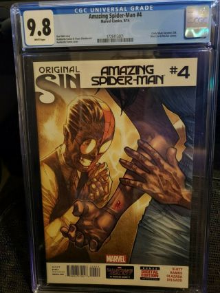 Spider - Man 4 Cgc 9.  8 White 1st Appearance Of Silk