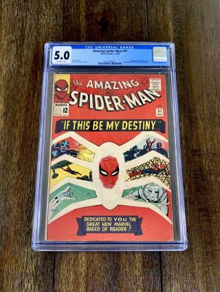Spiderman 31 (cgc 5.  0) - Ow Pages - 1st App Gwen Stacy