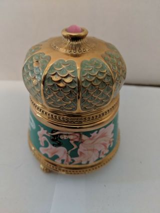 Franklin House Of Faberge " Scheherezade " Porcelain Musical Trinket Box