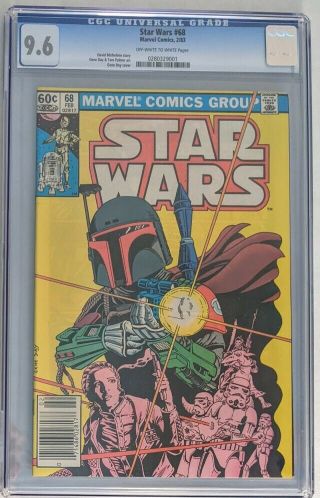 Cgc 9.  6 Star Wars 68 Newsstand O/w To White Pages