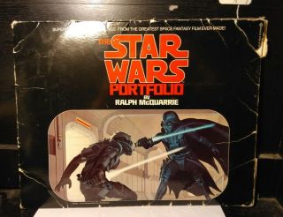 1977 The Star Wars Portfolio By Ralph Mcquarrie 21 Production Painting Prints