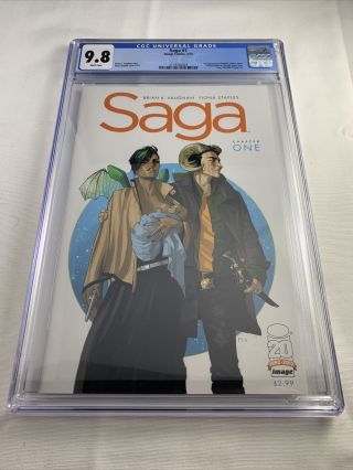 Saga 1 Image Comics 2012 Cgc 9.  8 Wp 1st Print Grail Vaughn Staples