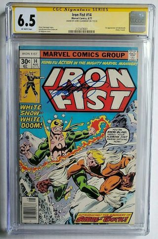 Iron Fist 14 (08/1977) 1st Appearance Of Sabretooth,  Cgc Signed 6.  5