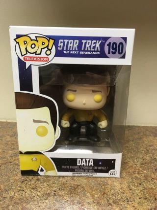 In Box: Star Trek Next Generation Data Collectible By Pop Television,  190