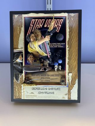 Code 3 Collectibles Star Wars A Hope Style D Movie Poster Sculpture Le