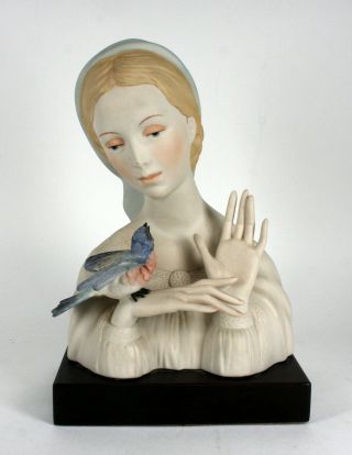 Cybis Madonna With Bluebird Porcelain Figurine
