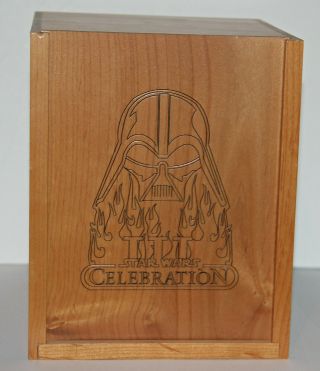 Star Wars Celebration Iii Set Of Badge Passes In Wooden Box.  2005
