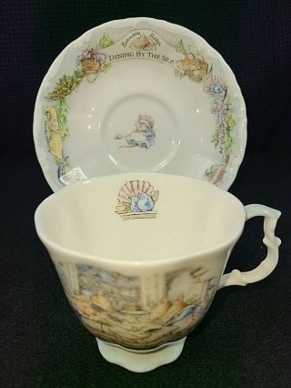 Royal Doulton Brambly Hedge Series - Dining By The Sea Cup & Saucer