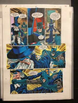 1995 Batman: Shadow Of The Bat 34 Complete Issue Color Guide Art 24 Pgs