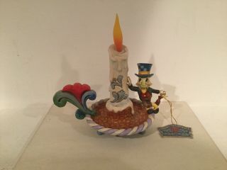 Jim Shore Disney Traditions Jiminy Cricket Guiding Light Candle Dish