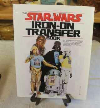 Vintage 1977 The Star Wars Iron - On Transfer Book