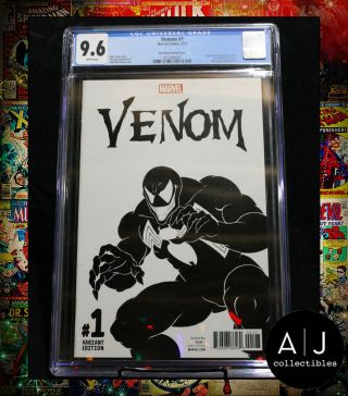 Venom 1 Mcfarlane Sketch Variant Cgc 9.  6 (marvel) High Res Pictures