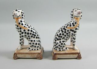 Vintage Fitz & Floyd Staffordshire Style Dalmatian Dog Bookends