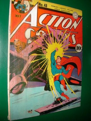 Action Comics 48 / Superman / Classic Cover / 3.  5
