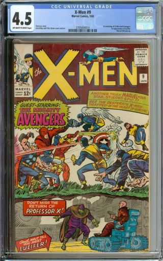 X - Men 9 Cgc 4.  5 Ow/wh Pages // 1st Appearance Lucifer
