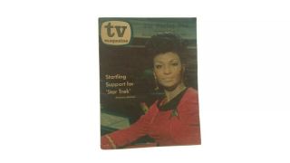 Tv Guide Star Trek Collectible 1968 Uhura On Cover Vintage