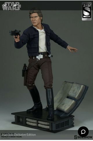 Sideshow Han Solo Star Wars Premium Format Figure Exclusive Statue Low Open