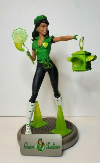 Dc Bombshells Green Lantern Jessica Cruz Statue Artist Proof 18/5000 Rare Htf