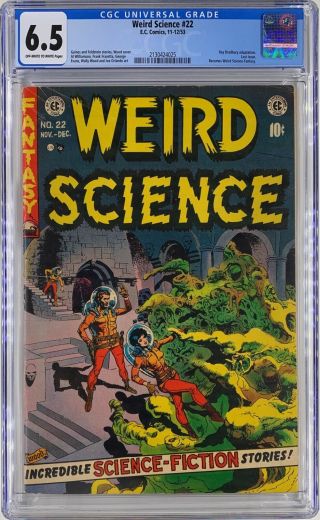 Weird Science 22 Cgc 6.  5 Gga Sci - Fi Ec Comics 1953 Wally Wood Frank Frazetta