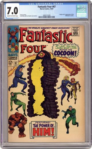 Fantastic Four 67 Cgc 7.  0 1967 2095151005 1st App.  Him (warlock)