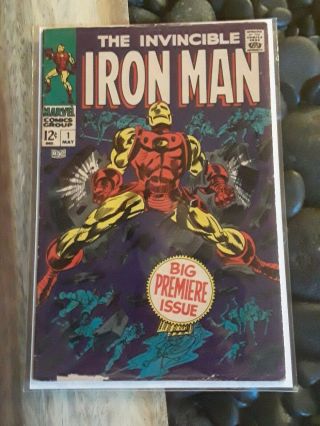 Iron Man 1 (may 1968,  Marvel) 1st Iron Man In His Own Comic.