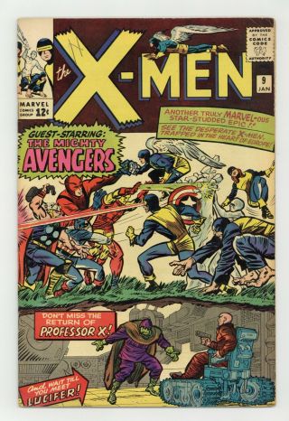 Uncanny X - Men 9 Vg 4.  0 1965