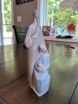 Lladro Figurine Holy Family Nativity 4585 Joseph Mary Infant Jesus Porcelain