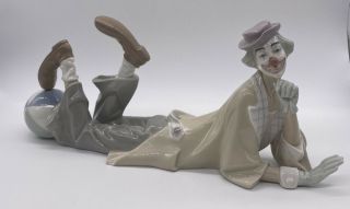 Lladro Clown With Ball Retired Porcelain Figurine Handmade In Spain