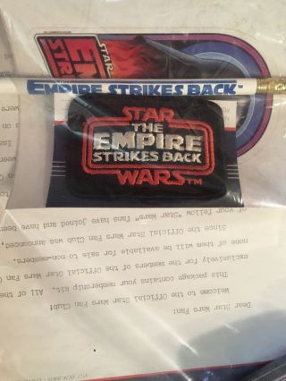The Official Star Wars Fan Club Packet Not Opened With News Letter (rare)