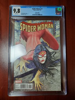 Spider - Woman 1 Manara 1:50 Variant Cgc 9.  8 Nm/mt First Print Recalled Marvel