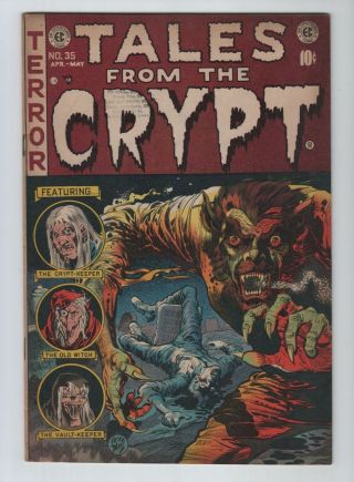 Precode Ec Horror 1953 Tales From The Crypt No.  35 Vg/fn 5.  0 Jack Davis Werewolf